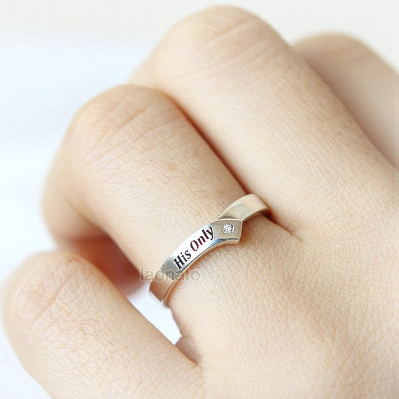 Personalized Couple Ring Combination Infinity Design - CALLIE | Couple rings,  Infinity design, Personalized couple